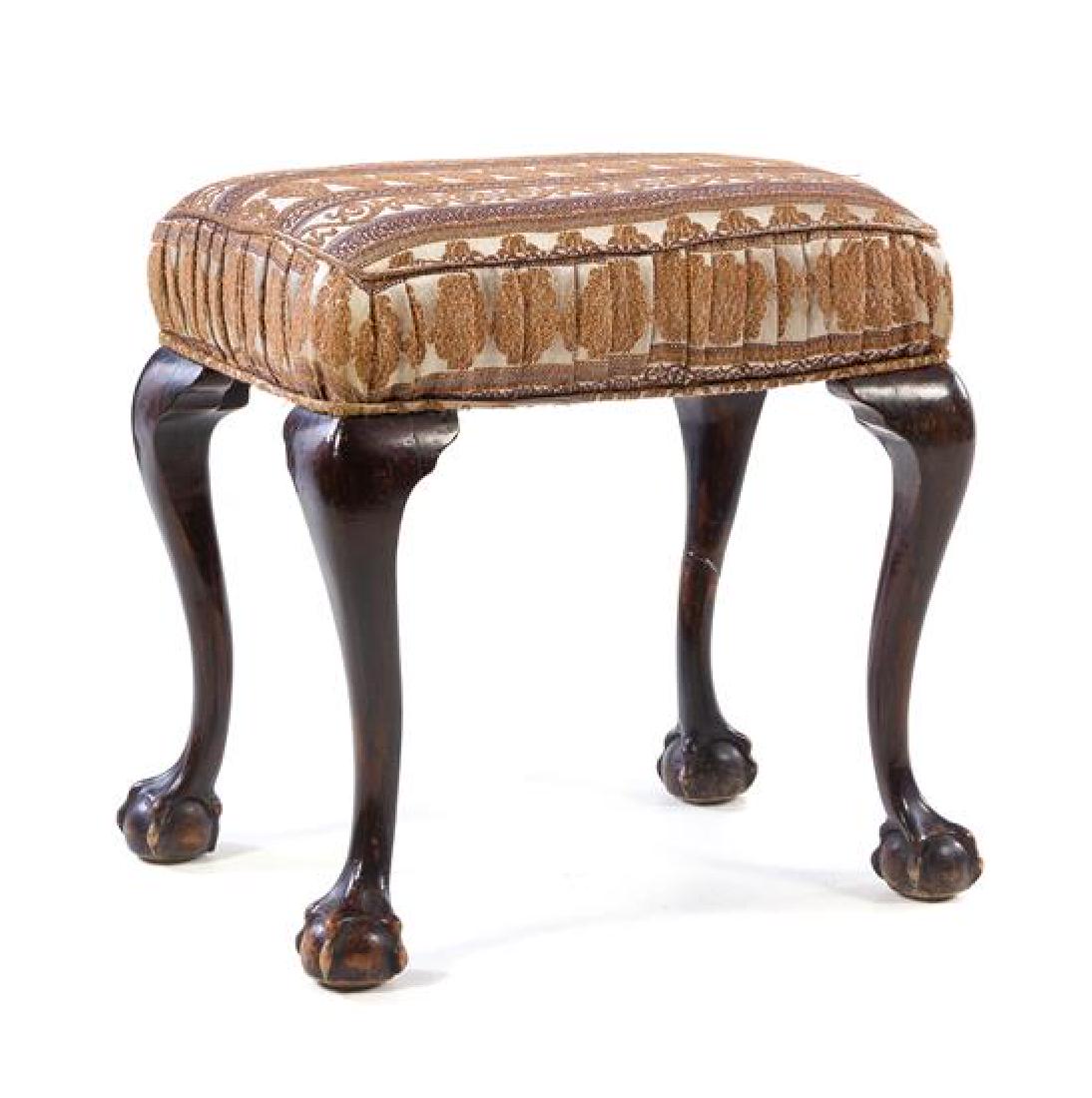 A George III Style Mahogany Stool Height 19 1/2 x width (1 of 1)
