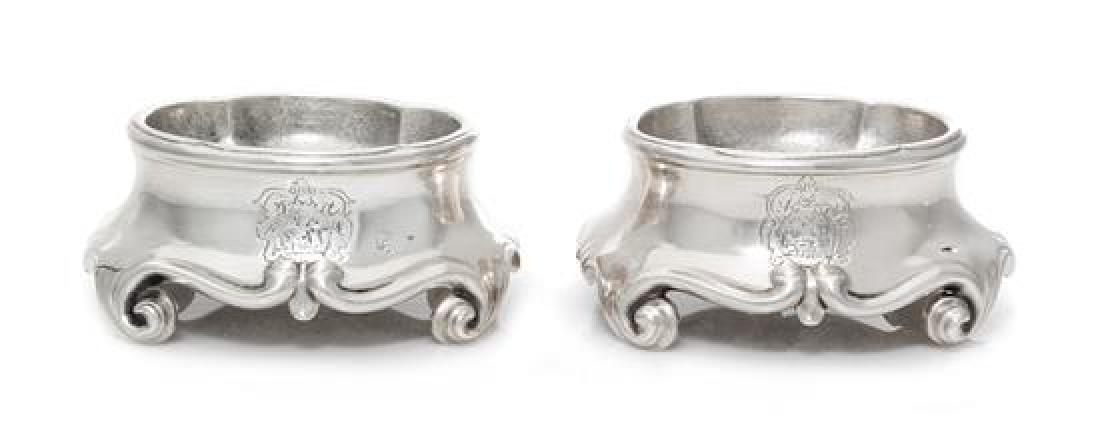 A Pair of French Ancien Regime Trencher Salts, Jean (1 of 3)