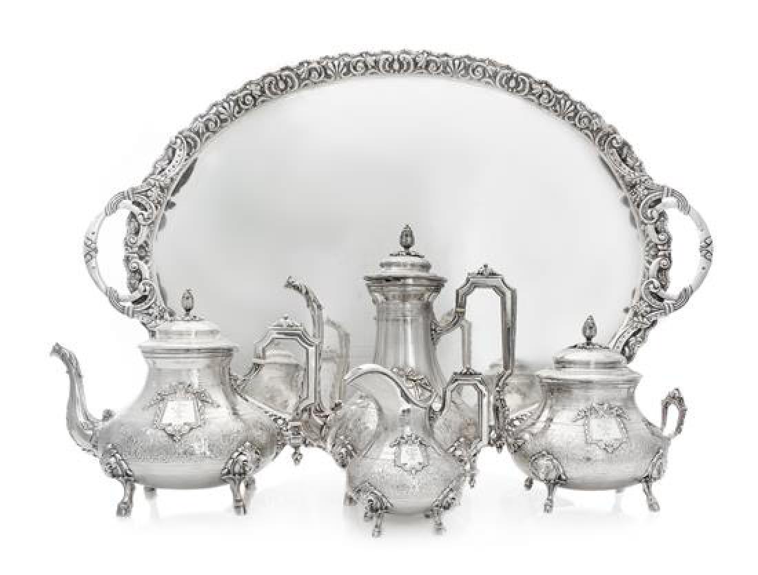 A French Silver Four-Piece Tea and Coffee Service, (1 of 2)
