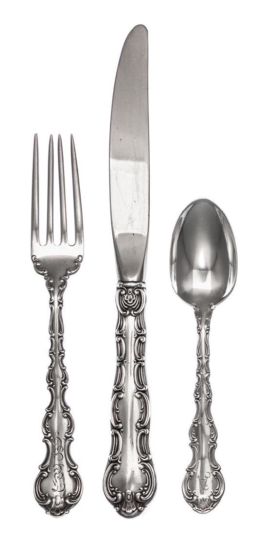 An American Silver Flatware Service, Gorham Mfg. Co., (1 of 2)