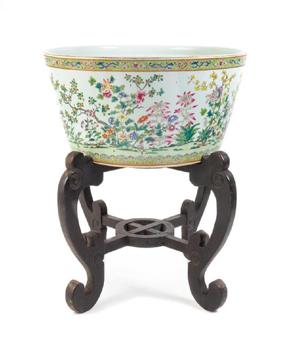 A Chinese Porcelain Basin Diameter 21 1/1 inches. (1 of 1)