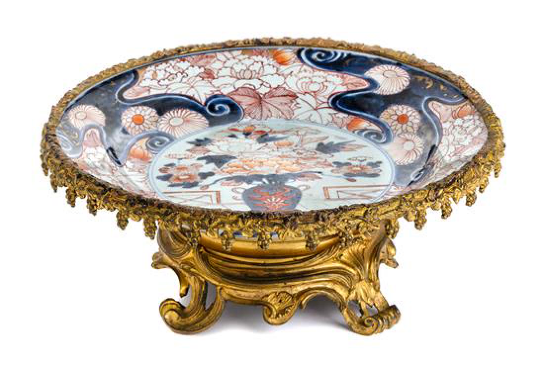 * A Gilt Metal Mounted Imari Palette Porcelain Charger (1 of 1)