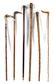 Collection of Six Canes Height of tallest 38 inches
