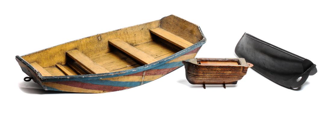 Three Decorative Model Boats Length of largest 25 1/2 x (1 of 1)