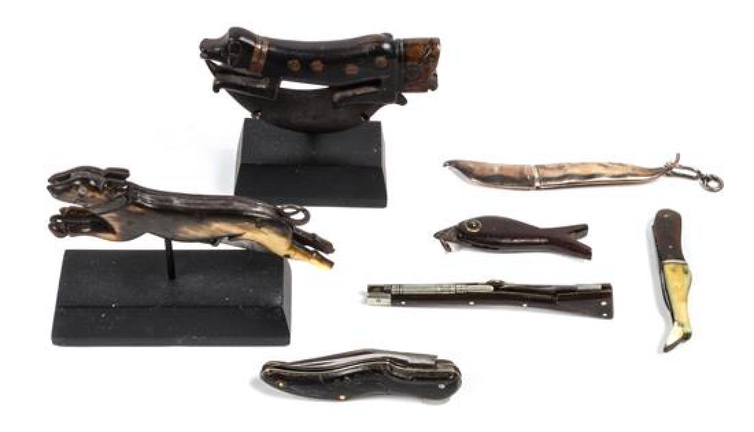 Group of Pocket Knives Length of largest 3 1/2 inches (1 of 1)