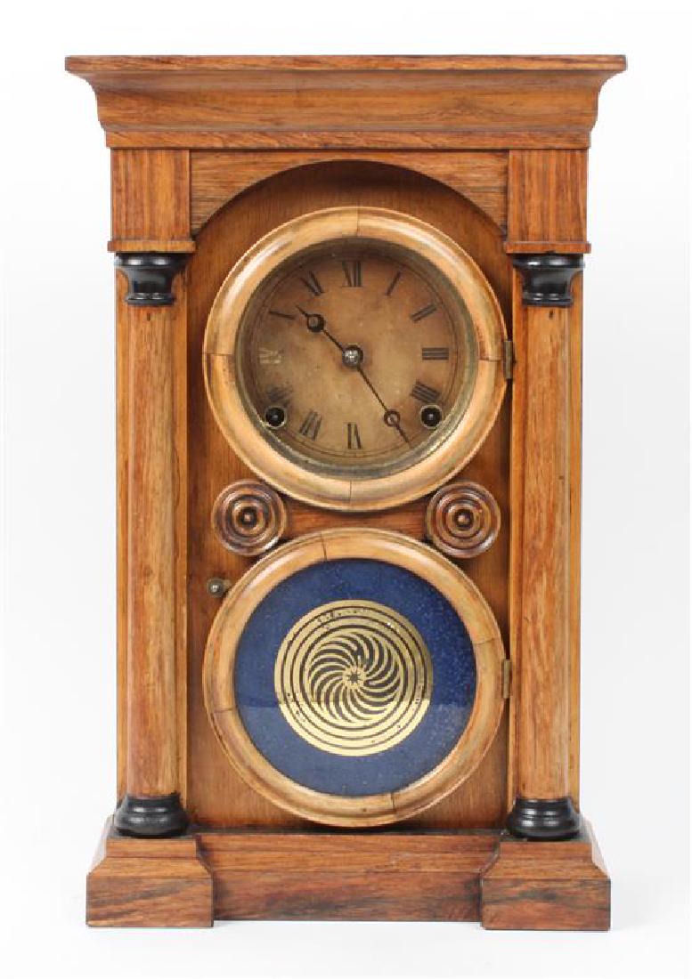 American Wood Mantle Clock Height 17 x width 10 3/4 x (1 of 1)