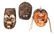 Three Large Decorative Masks Height of largest 16 1/2