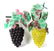 Pair of Glass Grape Clusters Height 12 inches