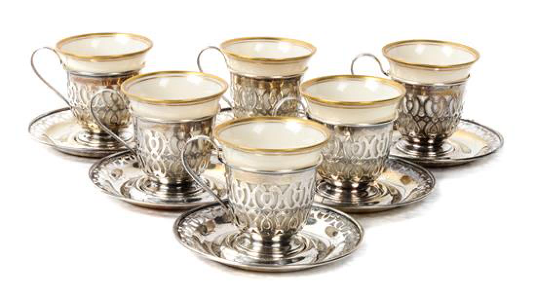 Whiting & Lenox Silver and Porcelain Demitasse Set (1 of 1)