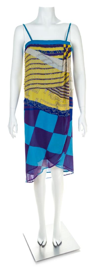 A Gianni Versace Silk Sleeveless Dress, Size 40. (1 of 1)