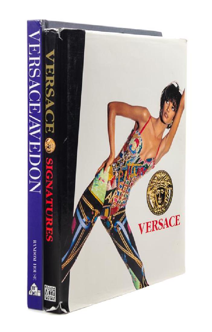 A Pair of Gianni Versace Books,: A Pair of Gianni Versace Books, including Versace by Richard Avedon and Versace Signatures by Gianni Versace and Omar Calabrese. Estimate $100-150 Property from a Single-Owner Collector of 90s Gianni