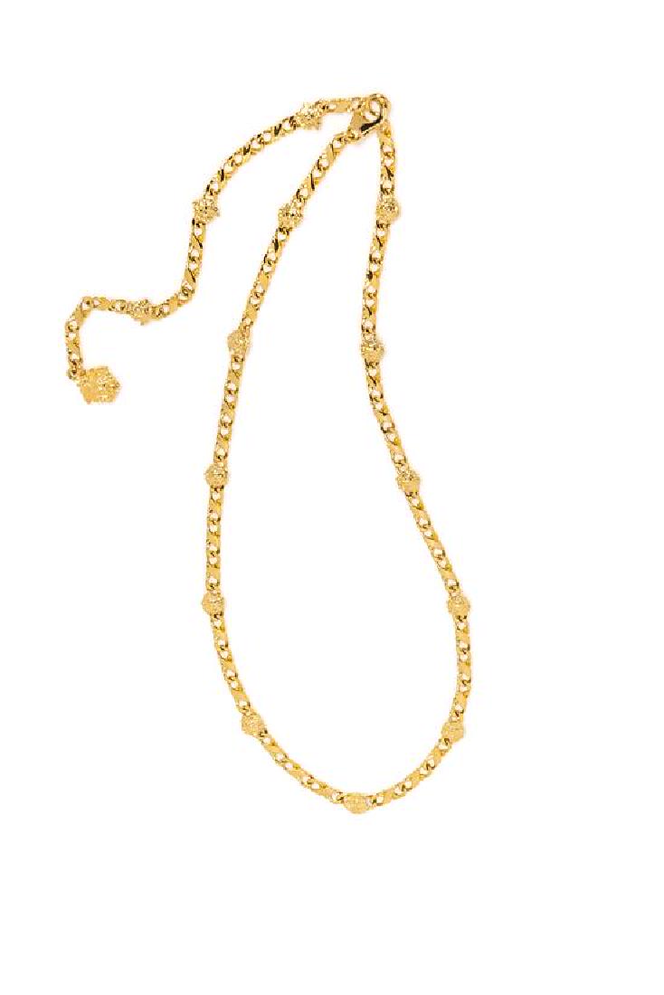 A Gianni Versace Medusa Link Necklace, Length: 26.5"; (1 of 1)