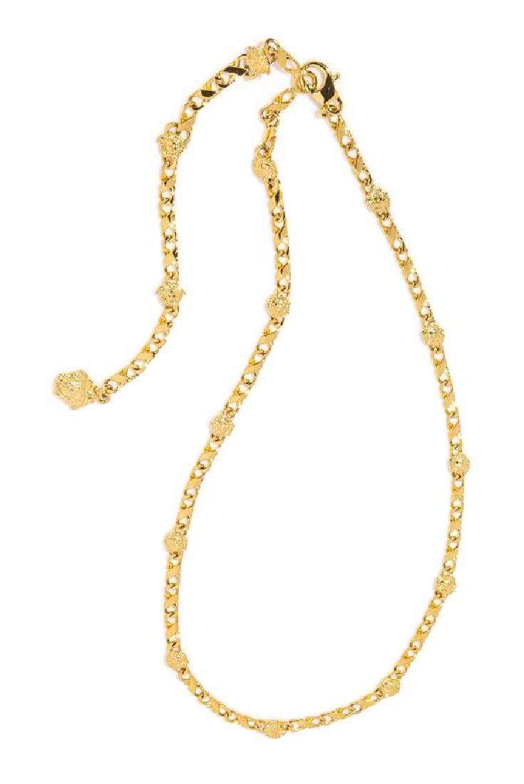 A Gianni Versace Medusa Link Necklace, Length: 26.75"; (1 of 1)