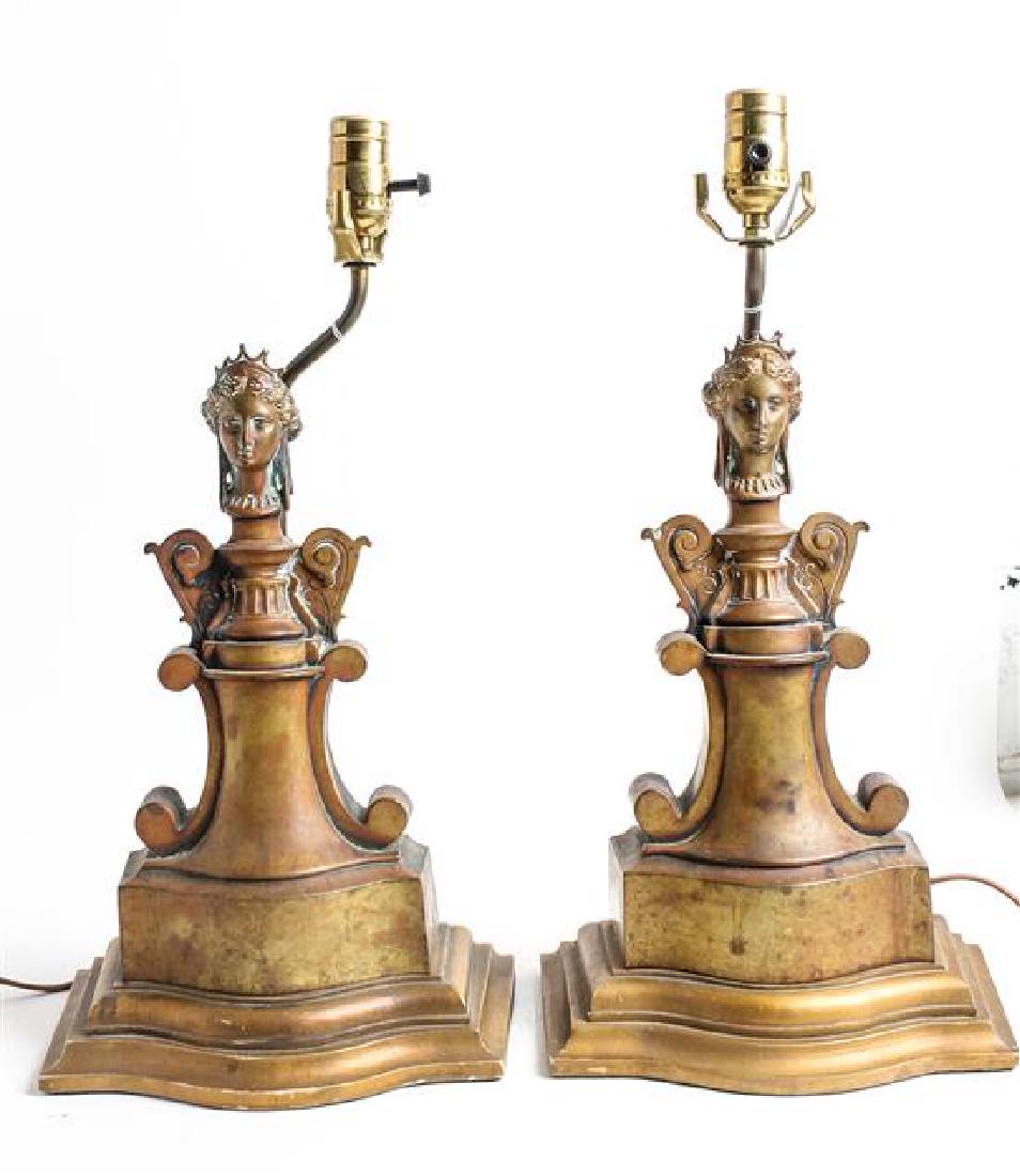 A Pair of Continental Figural Lamps (1 of 1)
