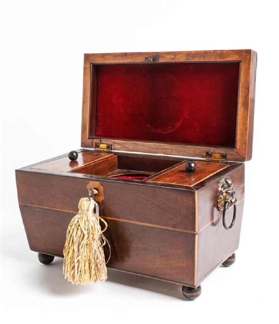 A Georgian Mahogany Tea Caddy (1 of 1)