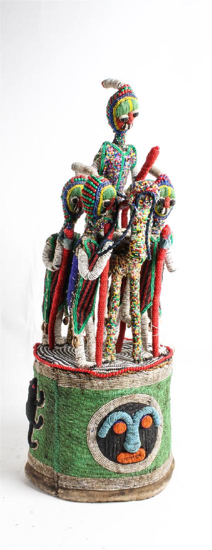 An African Beaded Headdress (1 of 1)