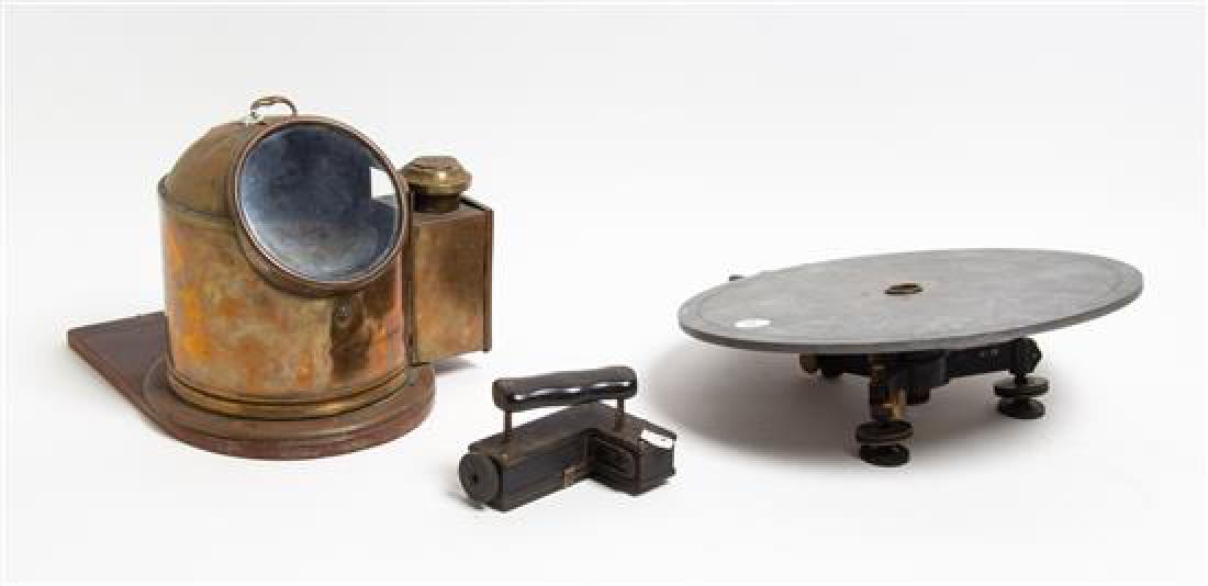 A Norwegian Cased Brass Ship's Binnacle (1 of 1)