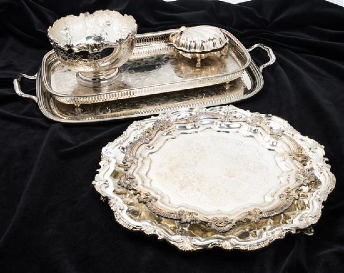 A Collection of Silver-Plate Serving Articles (1 of 1)