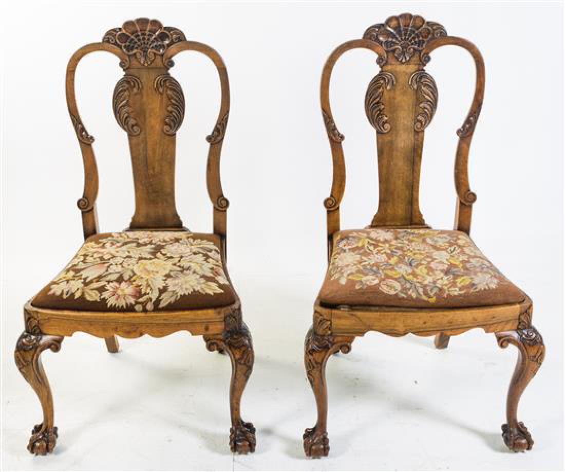 A Pair of Queen Anne Style Side Chairs (1 of 1)