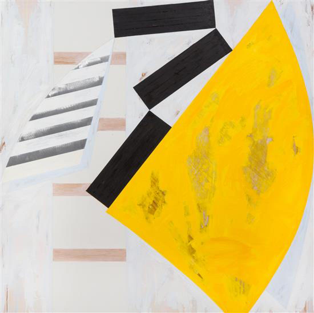 Bruce Robbins: Bruce Robbins (American, b. 1948) Swan, 1987 encaustic and oil on canvas, wood, aluminum, plaster and wire mesh signed Bruce Robbins, titled and dated (verso) 48 x 48 inches. Estimate $200-400 Provena