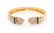 An 18 Karat Yellow Gold, Diamond and Sapphire Cuff
