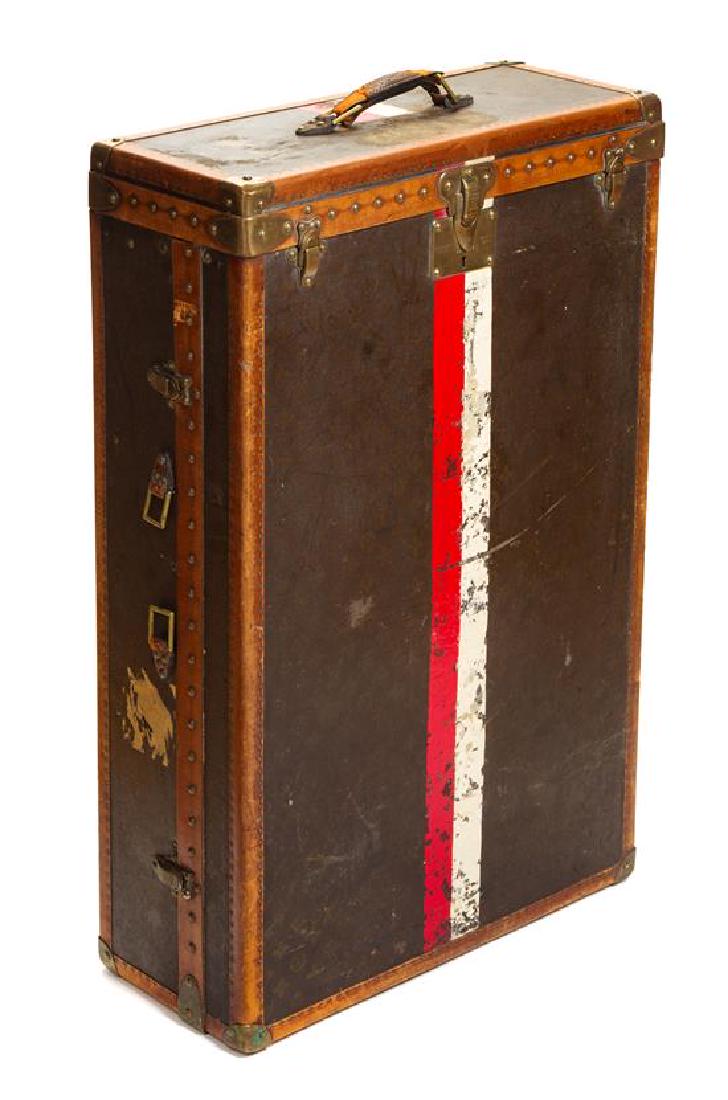 A Louis Vuitton Monogram Leather Wardrobe Trunk, 33.5"H (1 of 3)