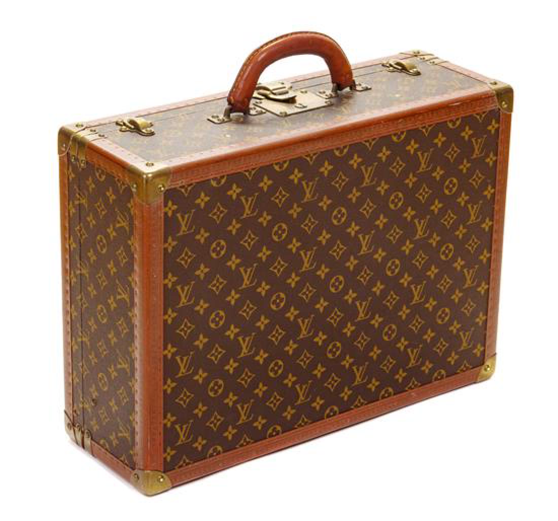 A Louis Vuitton Monogram Canvas Bisten Suitcase, 14"H x (1 of 3)