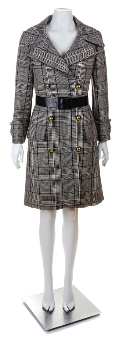 A Jeanne Lanvin Black and White Wool Plaid Double (1 of 3)