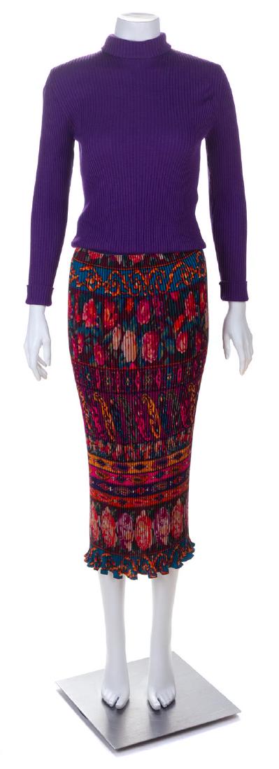 An Emanuel Ungaro Multicolor Jacket and Skirt Ensemble, (1 of 3)