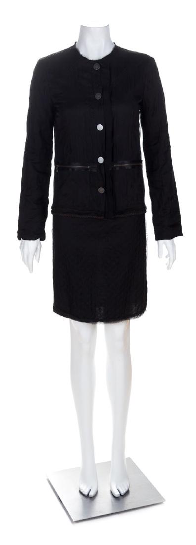 A Lanvin Black Dress Ensemble, Dress size small; Jacket (1 of 3)