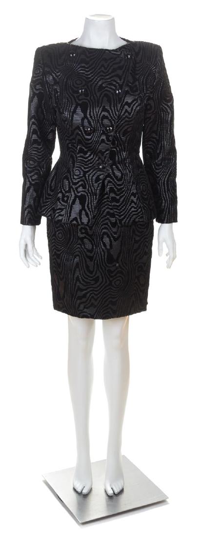 A Vicky Tiel Black Metallic Strapless Dress and Jacket (1 of 3)