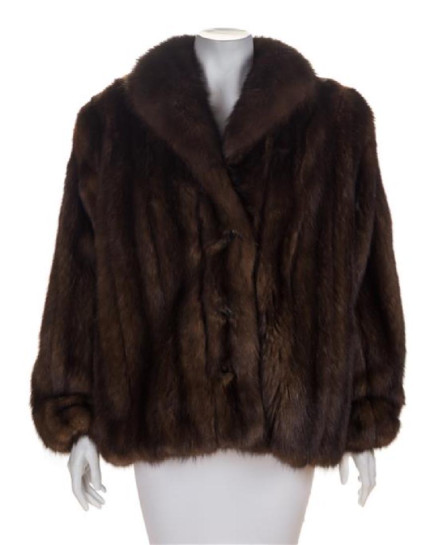 * A Brown Sable Jacket, No size. (1 of 3)