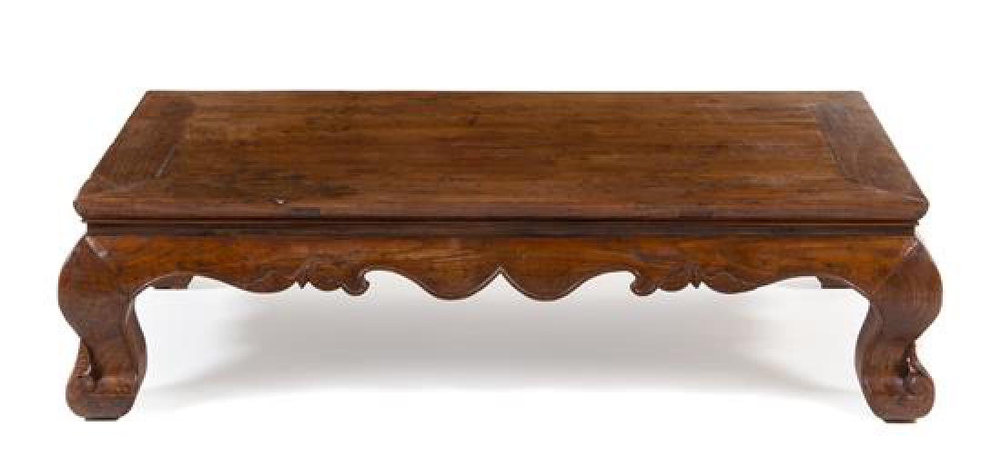 * A Chinese Hardwood Kang Table Kangzhuo Height 12 x (1 of 1)