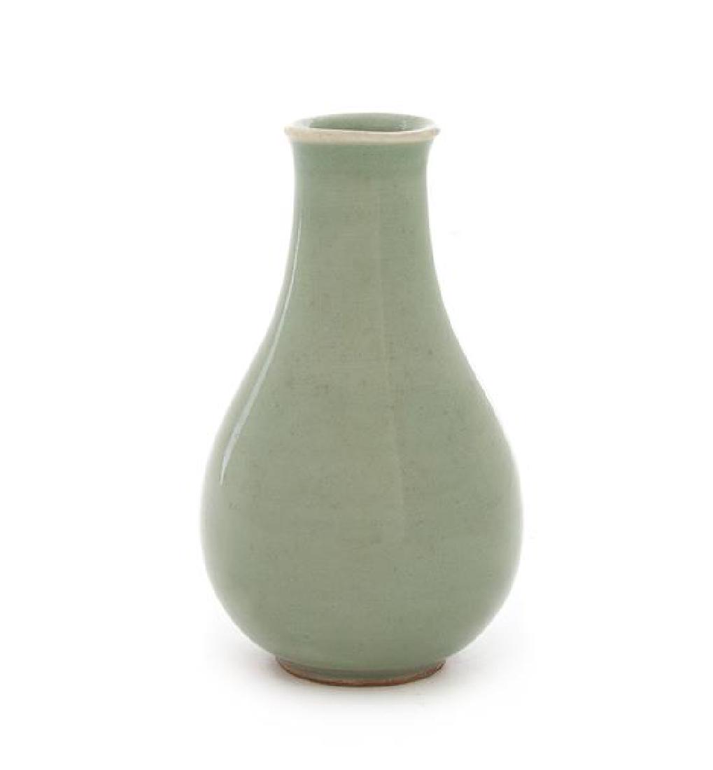 * A Small Chinese Celadon Glazed Porcelain Vase Height (1 of 1)