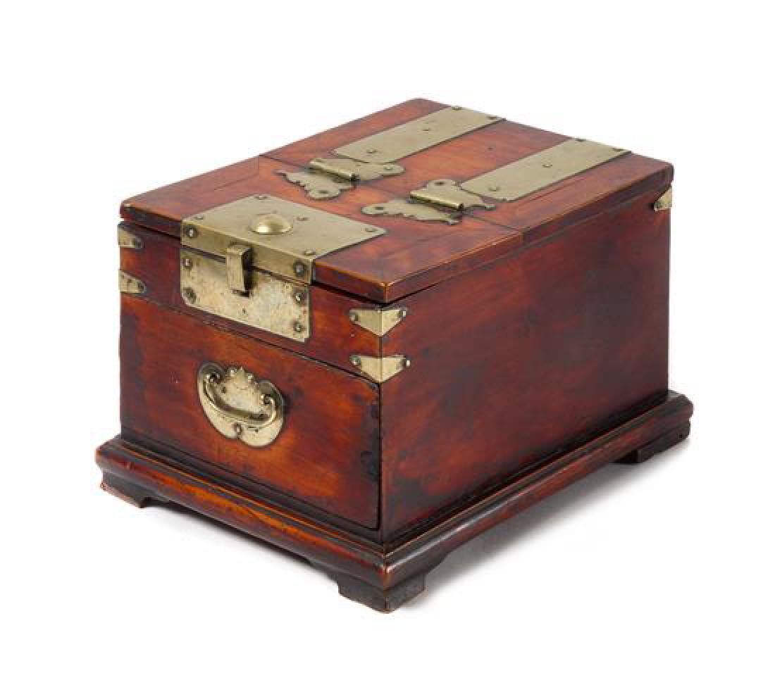 * A Chinese Hardwood Mirror Stand, Jingtai Height 6 x (1 of 2)