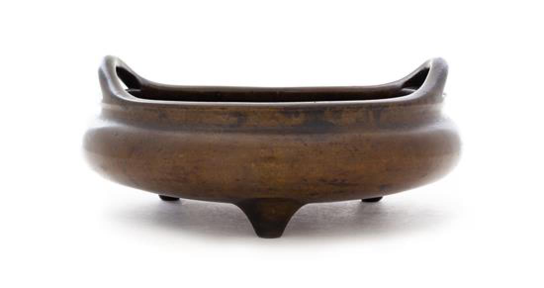 * A Bronze Tripod Censer Diameter 9 1/2 inches. (1 of 2)
