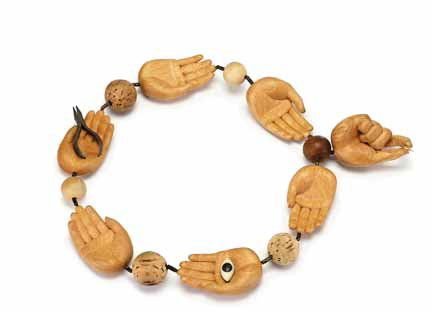 BRUCE METCALF, (AMERICAN B. 1949), 'Handwork' nec: BRUCE METCALF (AMERICAN B. 1949) 'Handwork' necklace 1999, signed and dated.