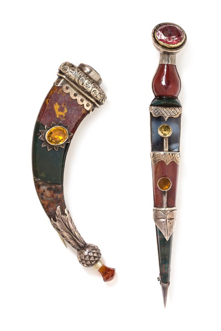 A Collection of Victorian Scottish Silver and Stone (1 of 1)