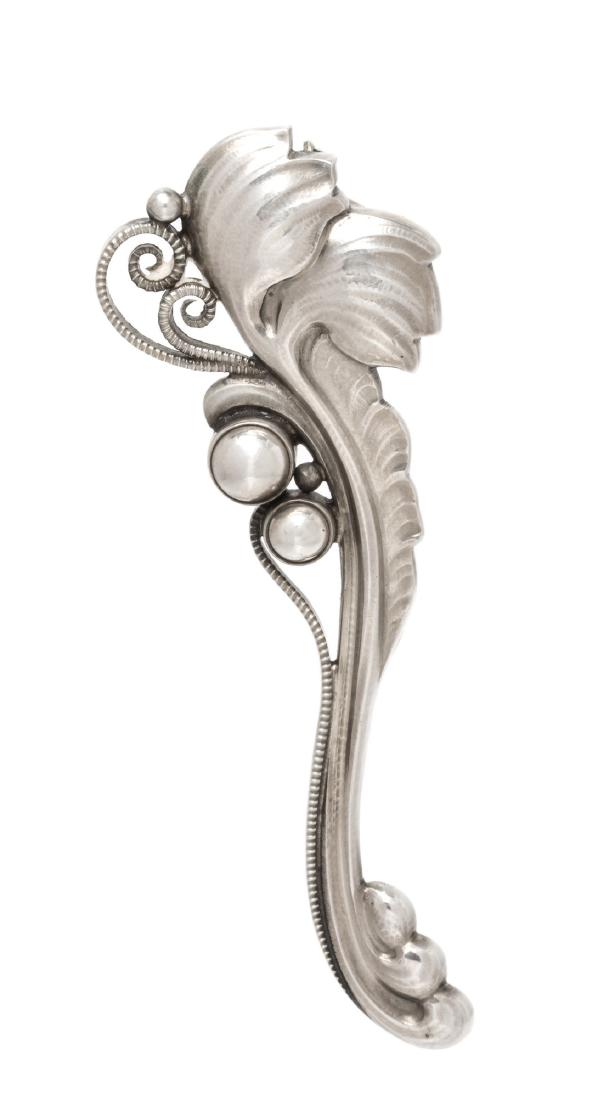 A Sterling Silver Bar Brooch, Georg Jensen (1 of 1)