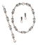 A Silver and Rose Quartz 'Moonlight Blossom' Set, Georg