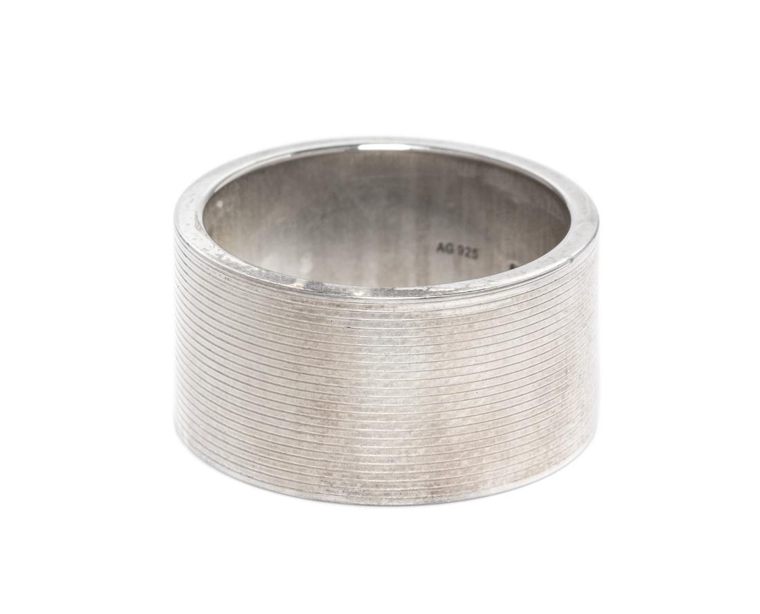 A Sterling Silver Band Ring, Gucci (1 of 2)