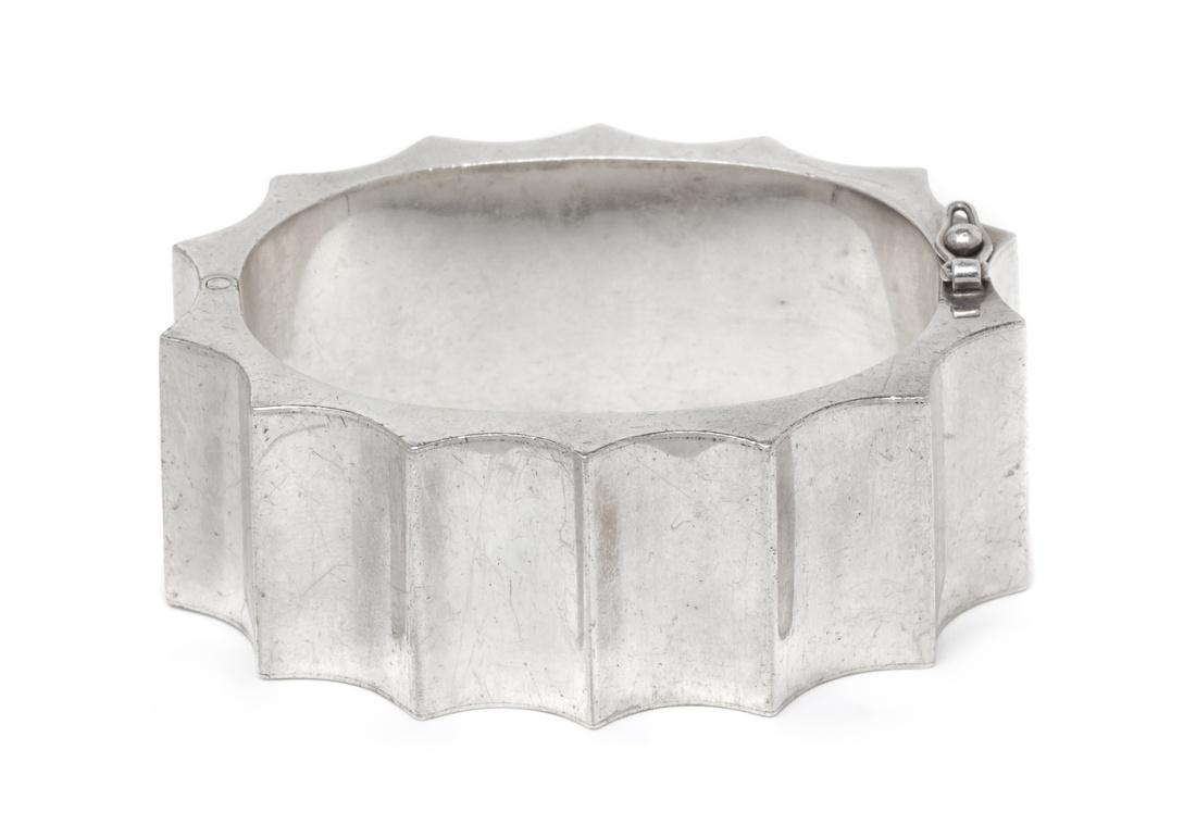 A Sterling Silver Bangle Bracelet, Alicia, Mexico (1 of 1)