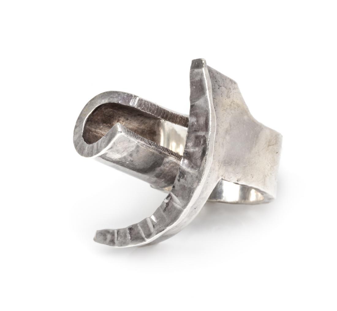 A Modernist Sterling Silver Ring, Ray Urban for Age (1 of 1)