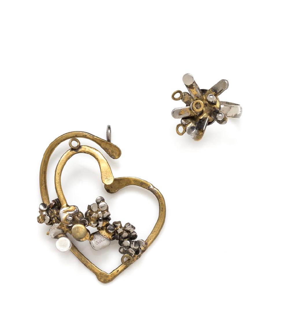 A Steel, Brass and Silver Demi-Parure, Richard (1 of 1)