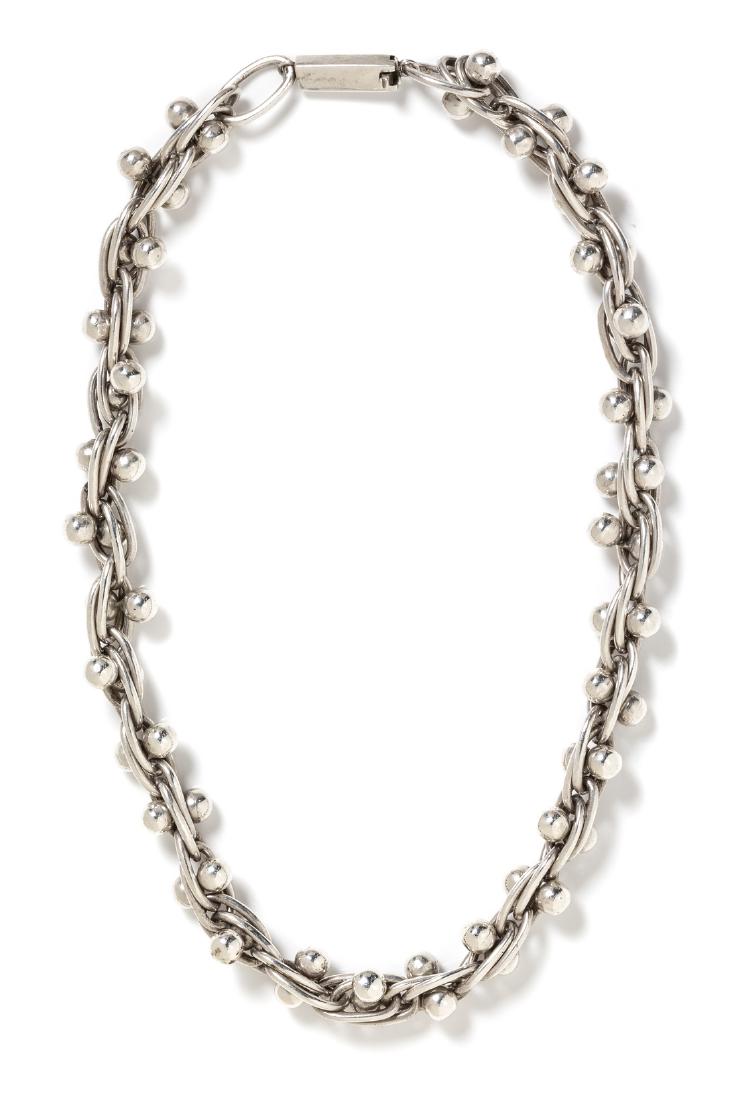 A Sterling Silver 'DNA' Link Necklace, William (1 of 1)