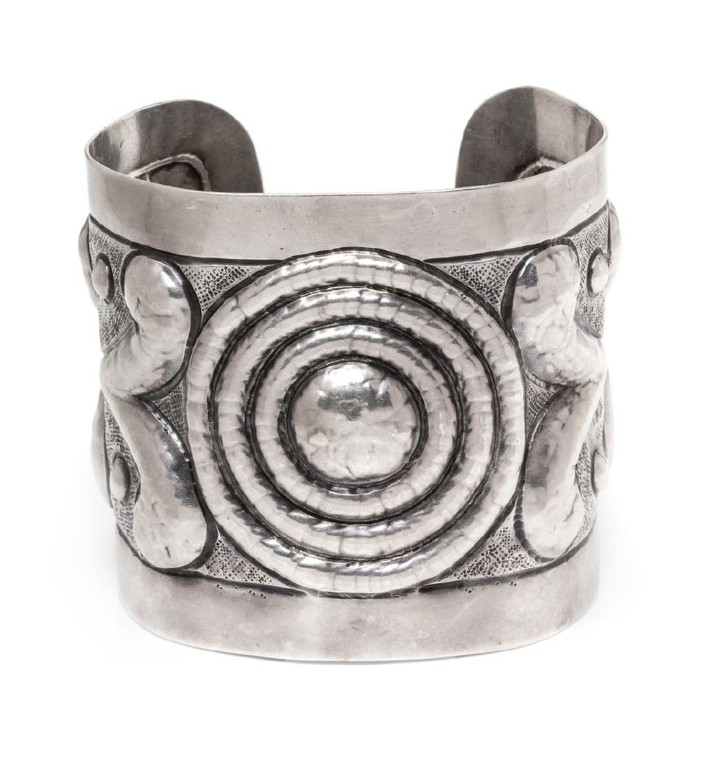 A Silver Cuff Bracelet, Mexico (1 of 1)