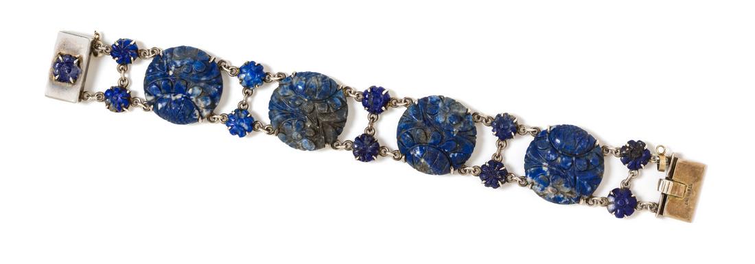 *A Sterling Silver and Sodalite Bracelet (1 of 1)