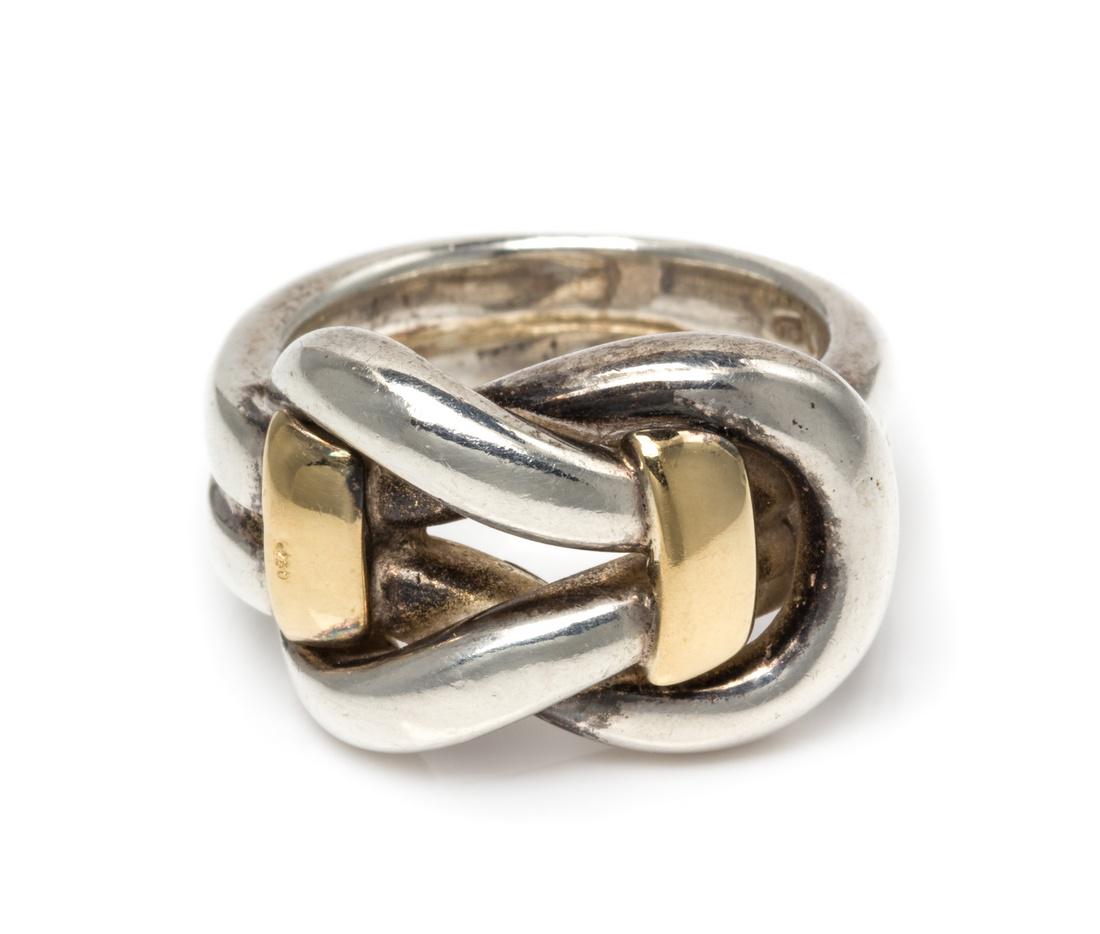 *A Sterling Silver and 18 Karat Gold Hercules Knot (1 of 2)