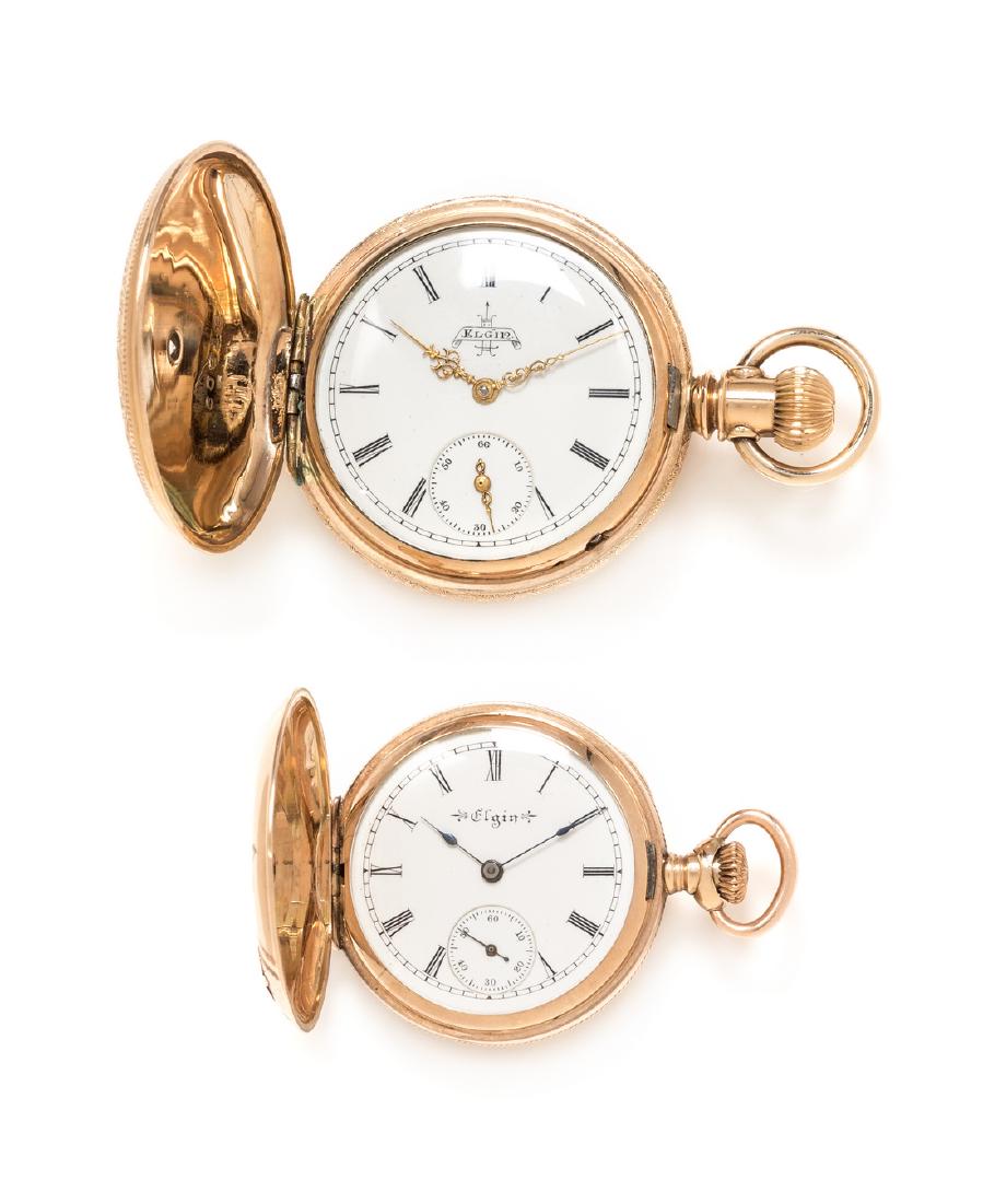 A Collection of Gold Filled Hunter Case Pocket Watches (1 of 4)