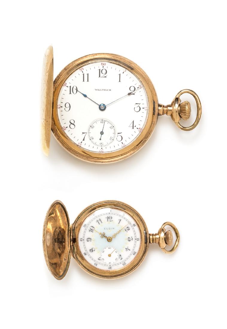 A Collection of Gold Filled Hunter Case Pocket Watches (1 of 3)